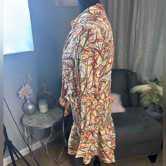 Two Piece Zara Top and Shorts Set. Colorful. NWT. - Picture 4 of 4